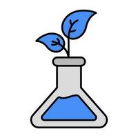 Perfect design icon of botanical flask vector