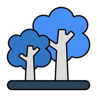 Modern design icon of tree vector