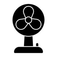 A modern design icon of table fan vector