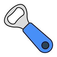 An icon design of bottle opener vector