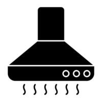 An icon design of extractor hood vector