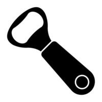 An icon design of bottle opener vector