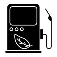 Premium download icon of eco petrol pump vector