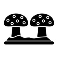 Modern design icon of mushroom vector