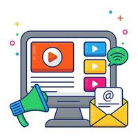 A perfect design vector of online marketing