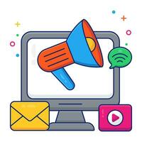 A perfect design vector of online marketing