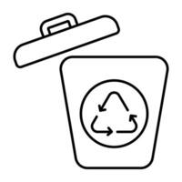 Vector design of recycle bin