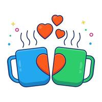 Modern design icon of dating coffee vector