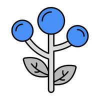 icono de diseño moderno de árbol vector