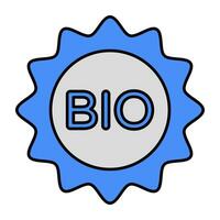 un icono diseño de bio vector