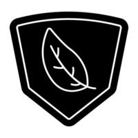 Creative design icon of eco security vector