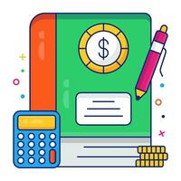 Trendy vector design of budget accounting