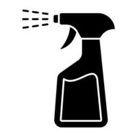 A creative design icon of cleaning spray vector