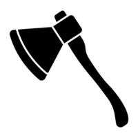 An icon design of axe vector