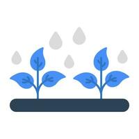agricultura lluvia icono en Perfecto diseño vector