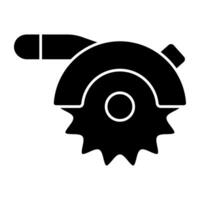 A woodcutting tool icon, vector design of saw