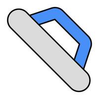 Vector design of plastering tool icon