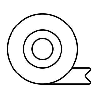 Unique design icon of scotch tape
