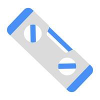 A linear design icon of level tool vector