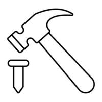 Modern design icon of hammer vector
