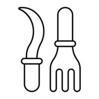 Perfect design icon of gardening rake vector