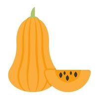 Premium download icon of butternut pumpkin vector