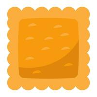An editable design icon of biscuit vector