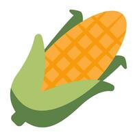 Premium download icon of corn cob vector