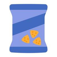 Creative design icon of nachos packet vector