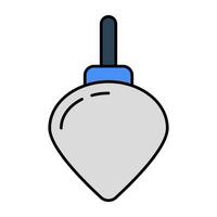 A trendy vector design of plumb bob