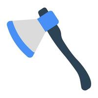 An icon design of axe vector