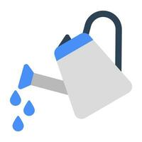 An icon design of watering can vector