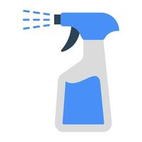 A creative design icon of cleaning spray vector