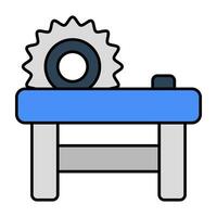 A woodcutting tool icon, vector design of saw