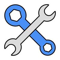 Creative design icon of repair tools vector