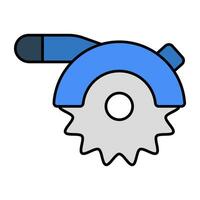 A woodcutting tool icon, vector design of saw