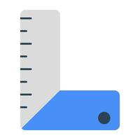 A linear design icon of L scale vector