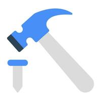 Modern design icon of mining hammer vector