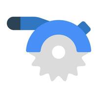 Editable design icon of miter saw vector