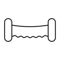 An icon design of stretching tool vector