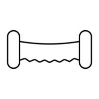 An icon design of stretching tool vector