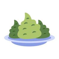 Trendy vector design of lettuce