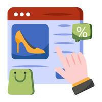 Perfect design icon of online shop vector