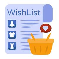 Perfect design icon of wishlist vector