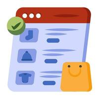 Perfect design icon of online shop vector