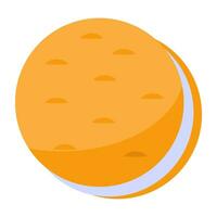 un editable diseño icono de galleta vector