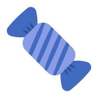 A unique design icon of wrapped toffee vector