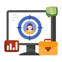 Modern design icon of headhunting vector