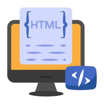 un icono diseño de sistema codificación vector