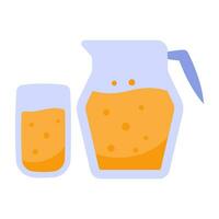 Modern design icon of juice jug vector